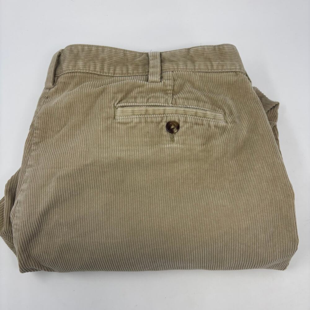 L.L Bean Men's 44x31 Comfort Waist Beige Corduroy‎ Pants